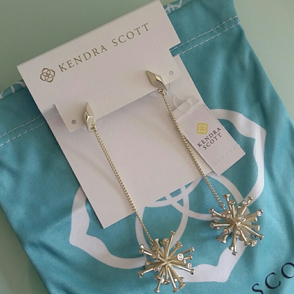 Kendra Scott Jewelry - Kendra Scott Tricia gold duster jacket earrings